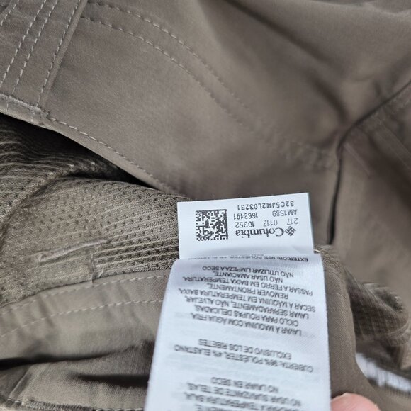 Columbia Pants Men 40x30 Hiking Convertible Zip Off Ripstop Brown NWOT - Picture 11 of 13